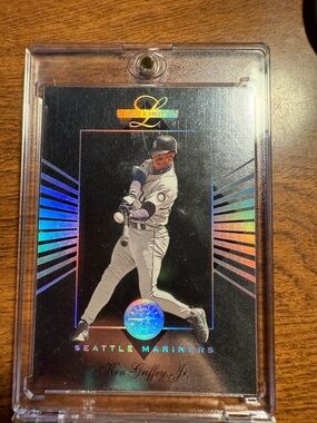 Russ Holographic Baseball Card Style Insert — Black with Rainbow Foil